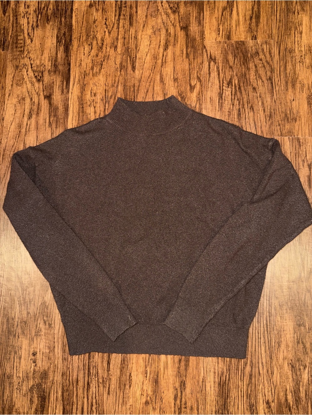 Ann Taylor Espresso Mockneck Sweater